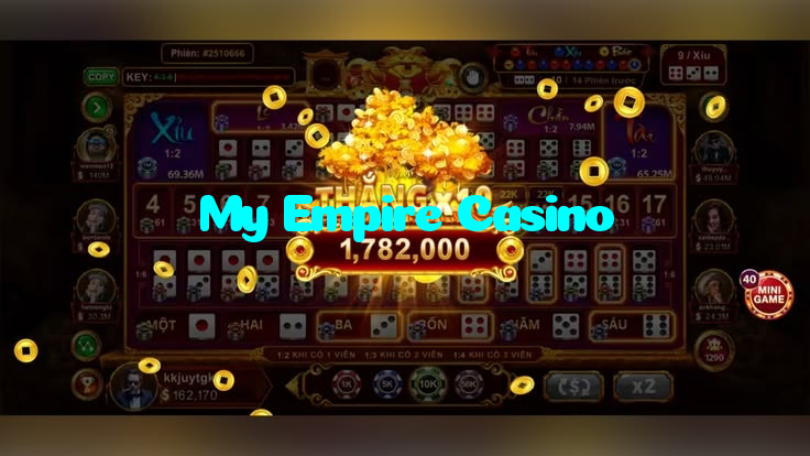 My Empire Casino casino presented on mobile device in Pakistan with slots and live games